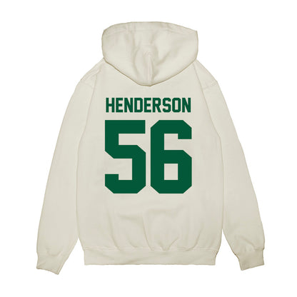 Hawaii - NCAA Football : Boogie Henderson - Vintage Helmet Premium Hooded Sweatshirt-1