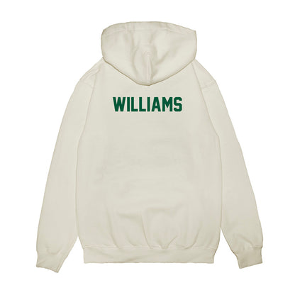 Hawaii - NCAA Football : Elijah Williams - Vintage Helmet Premium Hooded Sweatshirt-1