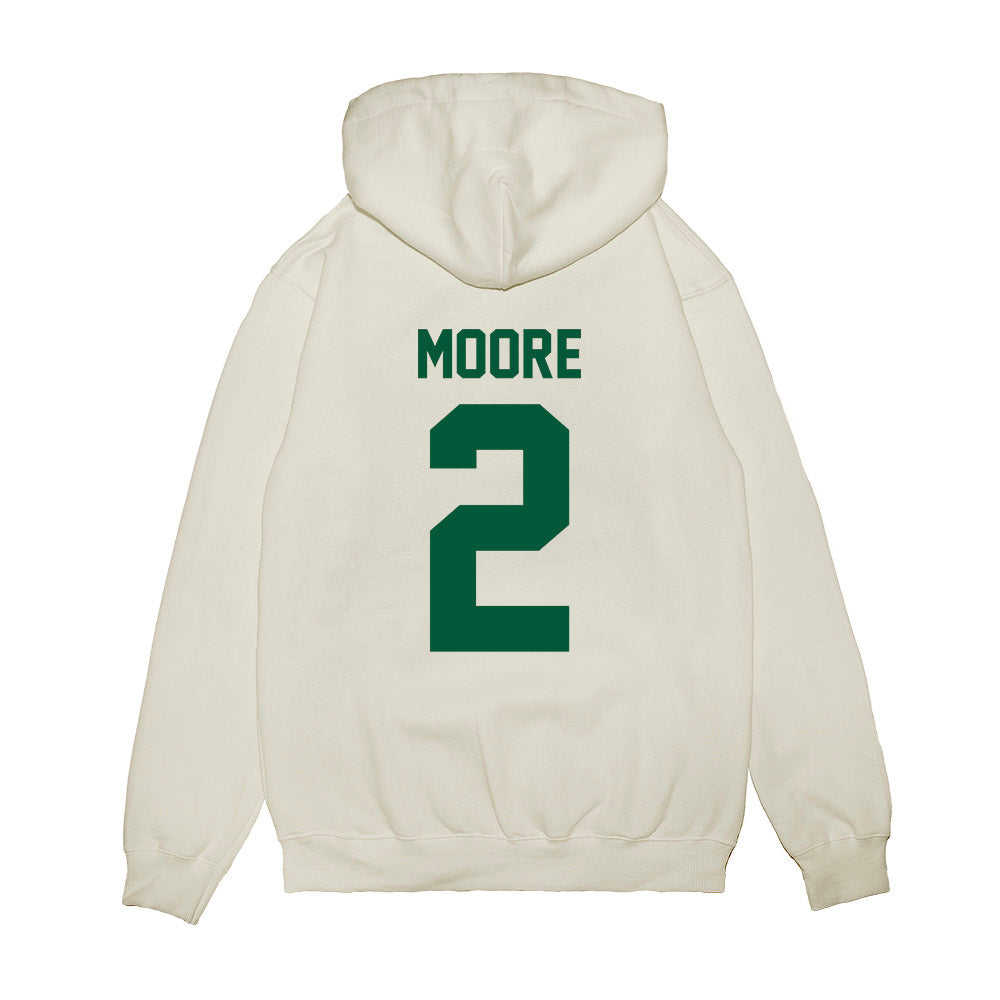 Hawaii - NCAA Football : Kona Moore - Vintage Helmet Premium Hooded Sweatshirt-1