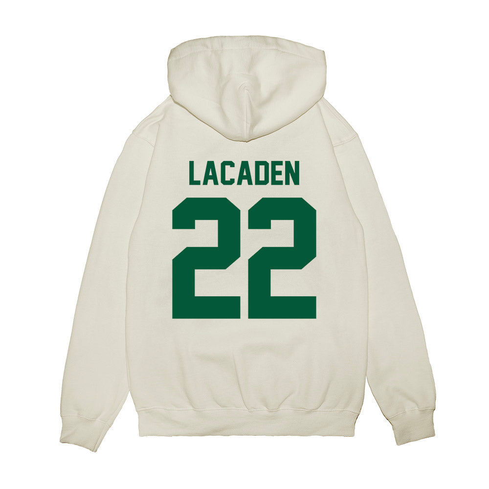 Hawaii - NCAA Football : Titan Lacaden - Vintage Helmet Premium Hooded Sweatshirt-1