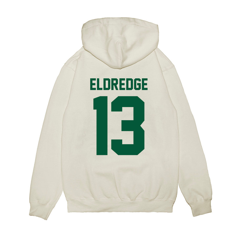 Hawaii - NCAA Football : Koa Eldredge - Vintage Helmet Premium Hooded Sweatshirt-1