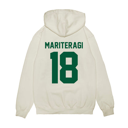 Hawaii - NCAA Football : Zaden Mariteragi - Vintage Helmet Premium Hooded Sweatshirt-1