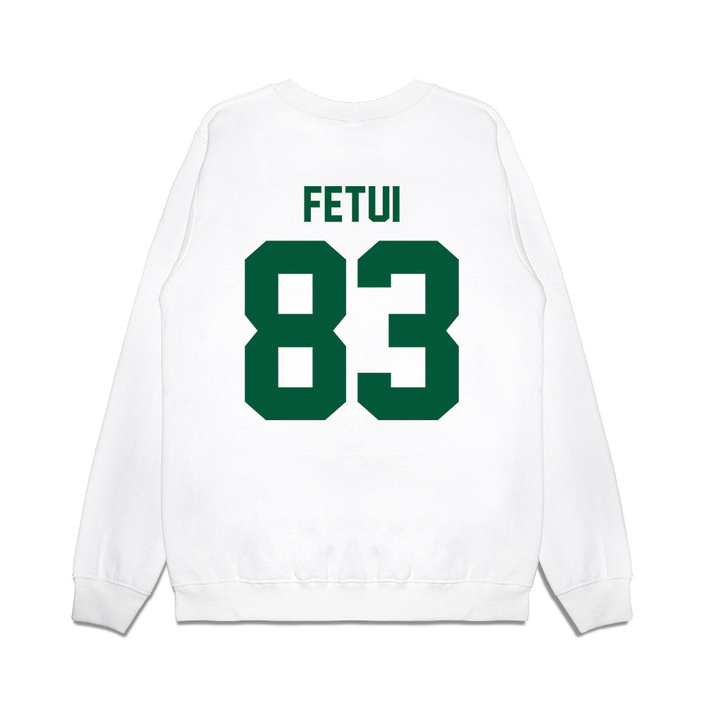 Hawaii - NCAA Football : Josiah Fetui - Vintage Helmet Premium Crewneck Sweatshirt-1