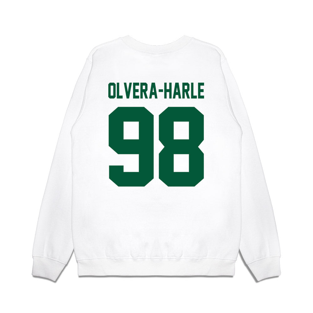 Hawaii - NCAA Football : Sean Olvera-Harle - Vintage Helmet Premium Crewneck Sweatshirt-1