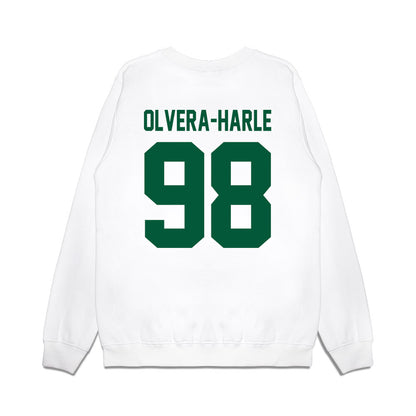 Hawaii - NCAA Football : Sean Olvera-Harle - Vintage Helmet Premium Crewneck Sweatshirt-1