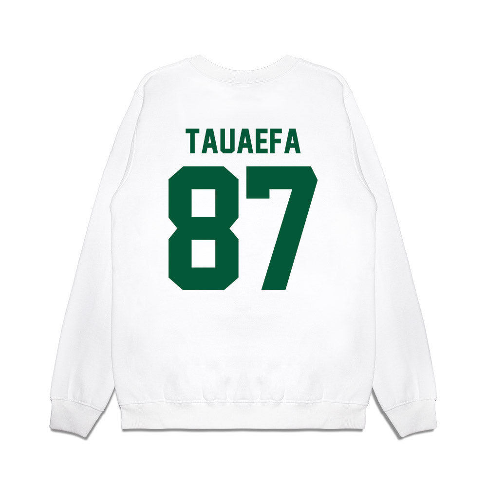Hawaii - NCAA Football : Devon Tauaefa - Vintage Helmet Premium Crewneck Sweatshirt-1