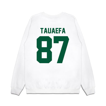 Hawaii - NCAA Football : Devon Tauaefa - Vintage Helmet Premium Crewneck Sweatshirt-1