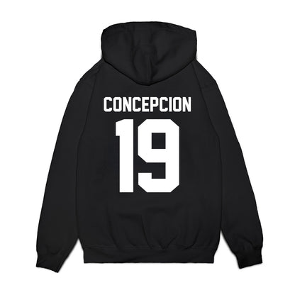 Maine - NCAA Football : Keyon Concepcion - Vintage Helmet Premium Hooded Sweatshirt-1