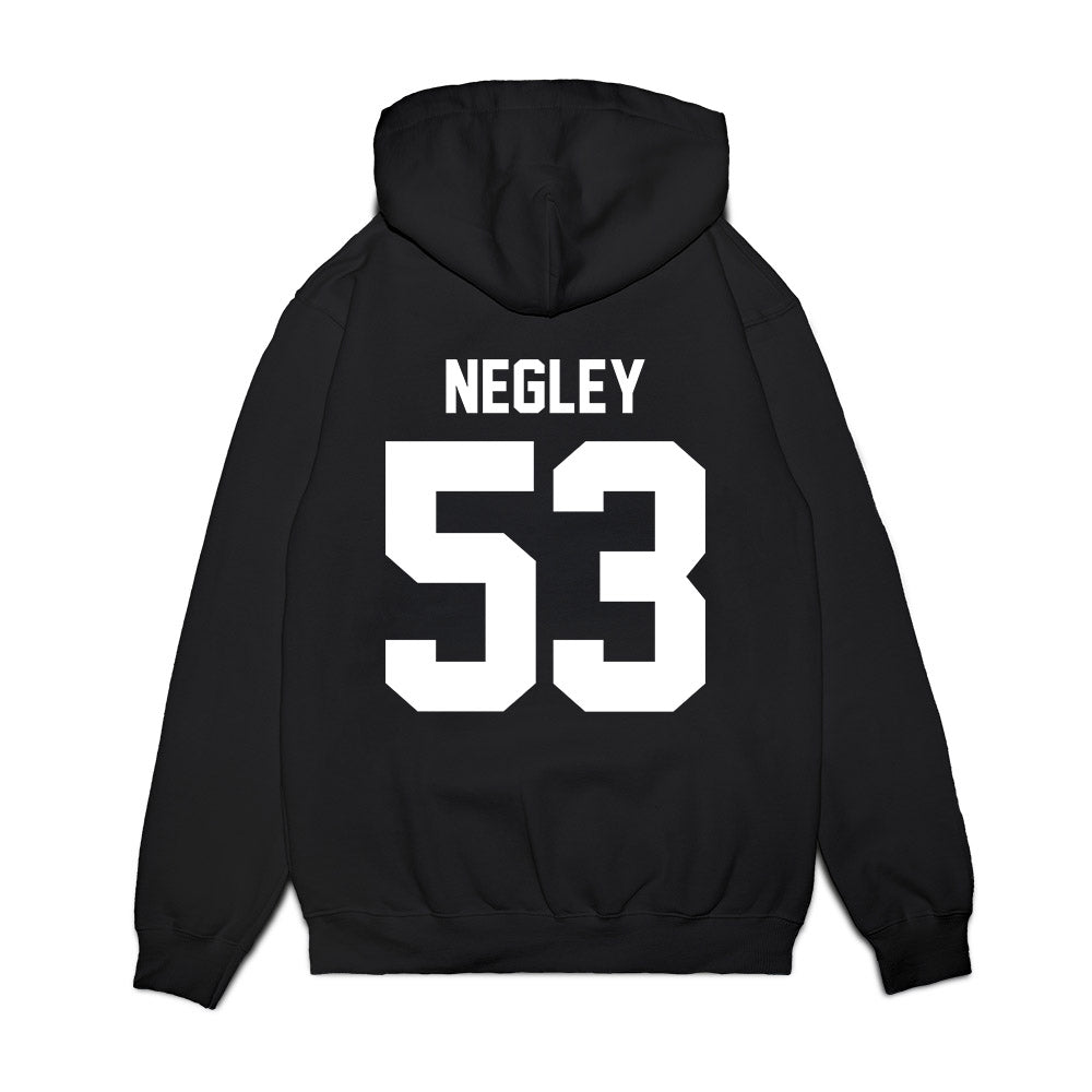 Maine - NCAA Football : Jace Negley - Vintage Helmet Premium Hooded Sweatshirt-1
