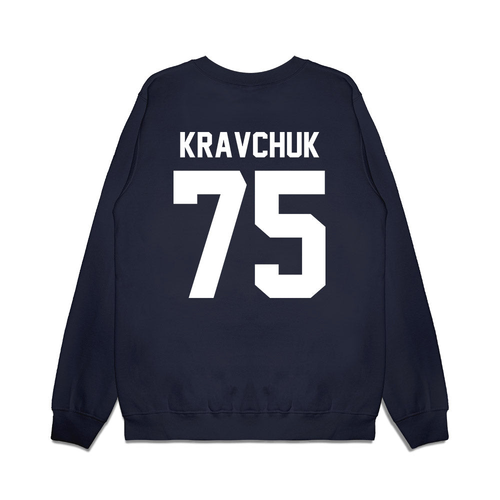Maine - NCAA Football : Anton Kravchuk - Vintage Helmet Premium Crewneck Sweatshirt-1
