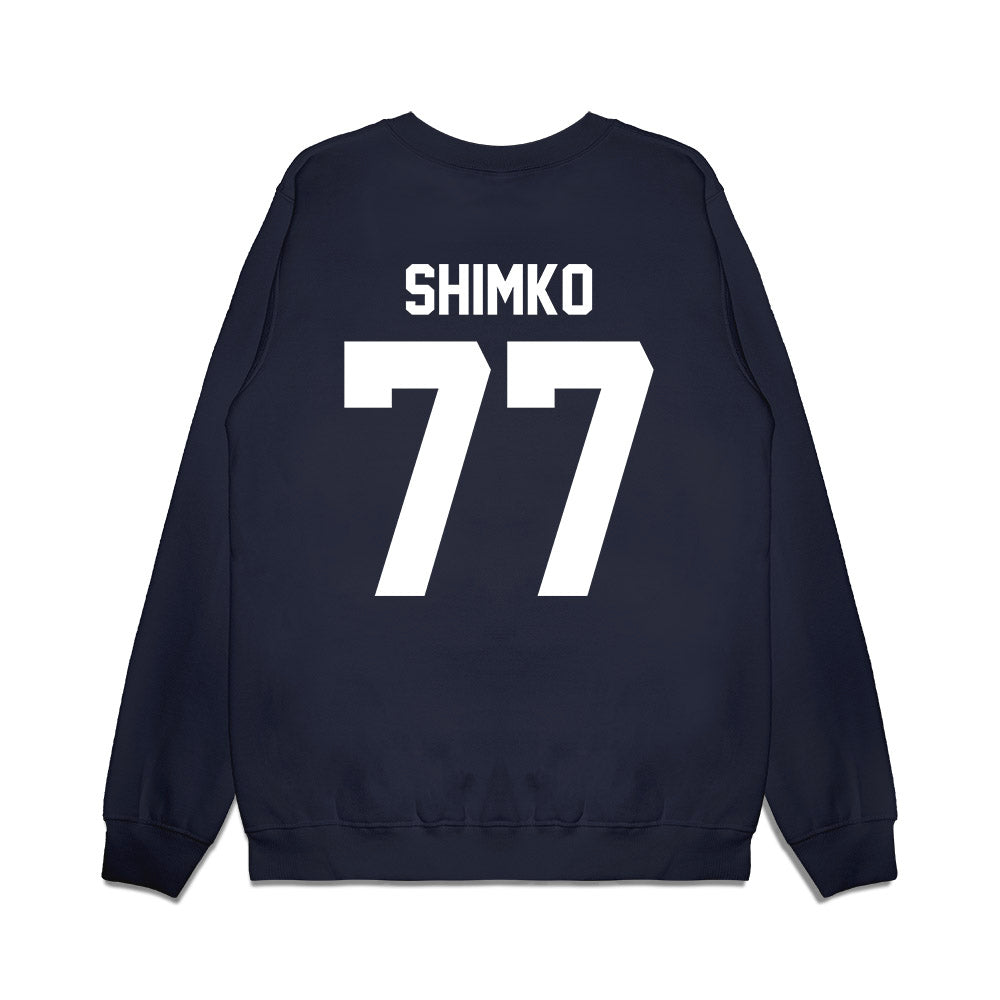 Maine - NCAA Football : Noah Shimko - Vintage Helmet Premium Crewneck Sweatshirt-1