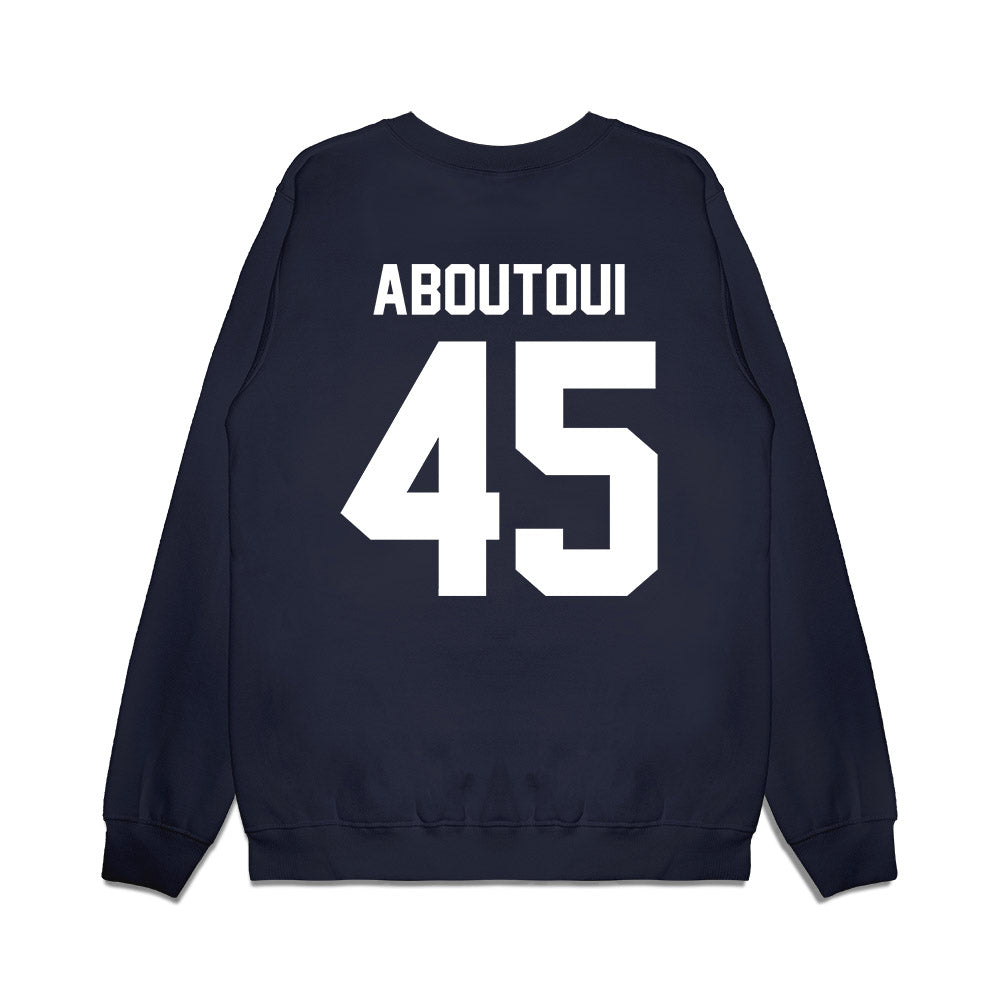 Maine - NCAA Football : Omar Aboutoui - Vintage Helmet Premium Crewneck Sweatshirt-1