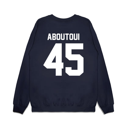 Maine - NCAA Football : Omar Aboutoui - Vintage Helmet Premium Crewneck Sweatshirt-1