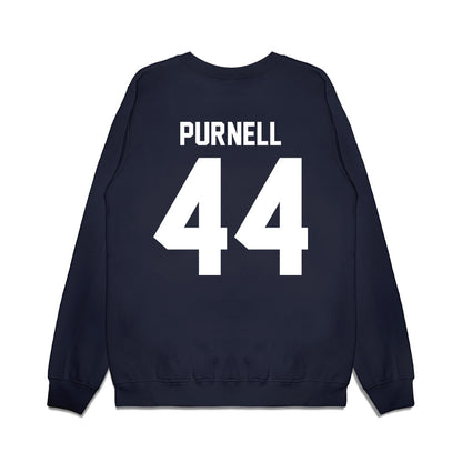 Maine - NCAA Football : Bryce Purnell - Vintage Helmet Premium Crewneck Sweatshirt-1