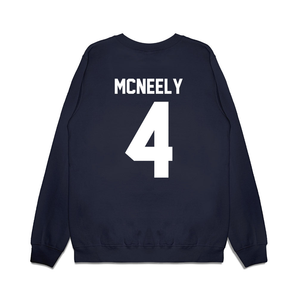 Maine - NCAA Football : Malik McNeely - Vintage Helmet Premium Crewneck Sweatshirt-1