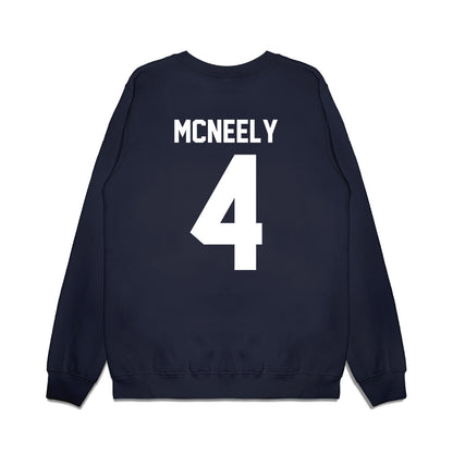 Maine - NCAA Football : Malik McNeely - Vintage Helmet Premium Crewneck Sweatshirt-1
