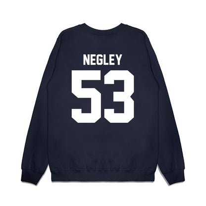 Maine - NCAA Football : Jace Negley - Vintage Helmet Premium Crewneck Sweatshirt-1