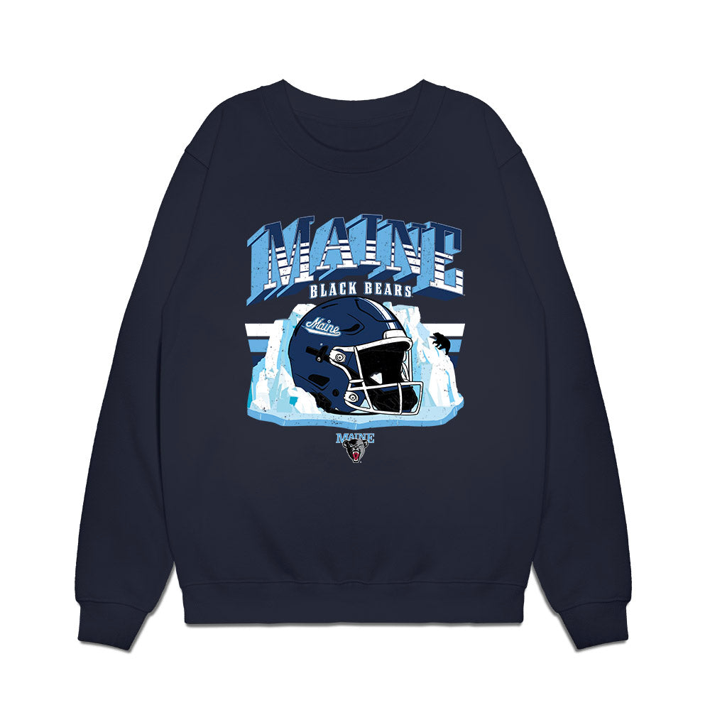 Maine - NCAA Football : Daniel Batch - Vintage Helmet Premium Crewneck Sweatshirt-0
