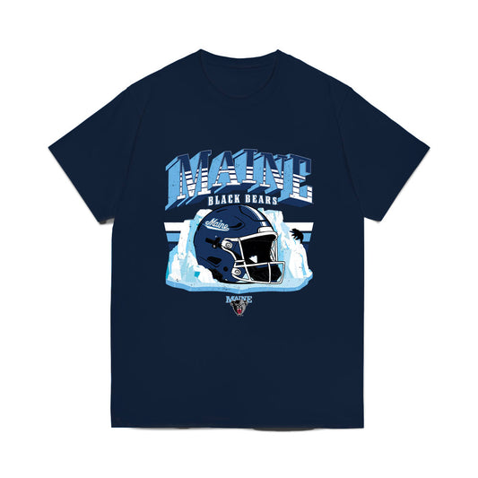 Maine - NCAA Football : Tyee Stephens - Vintage Helmet Comfort Colors T-Shirt-0