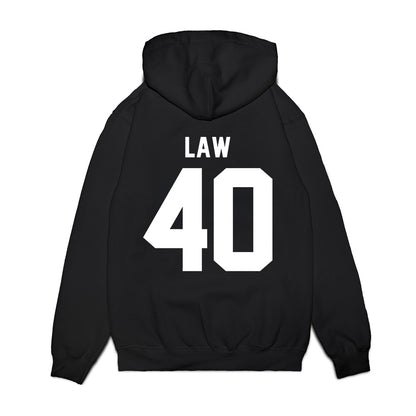 Liberty - NCAA Football : Christopher Law - Vintage Helmet Premium Hooded Sweatshirt-1