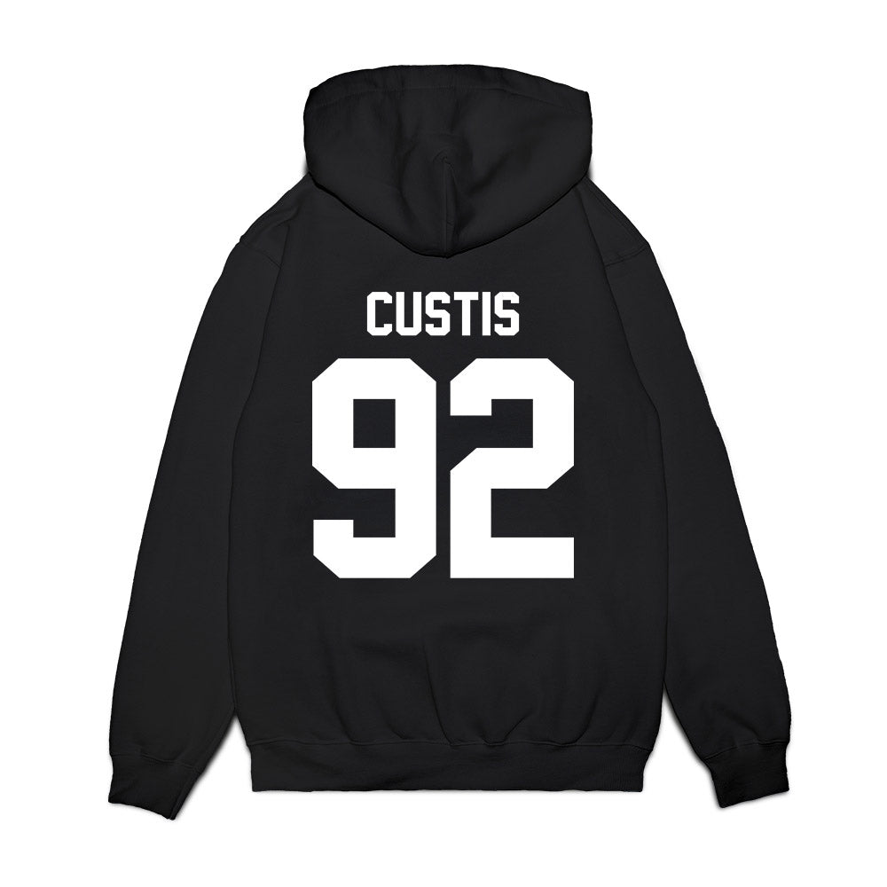 Liberty - NCAA Football : John Custis - Vintage Helmet Premium Hooded Sweatshirt-1