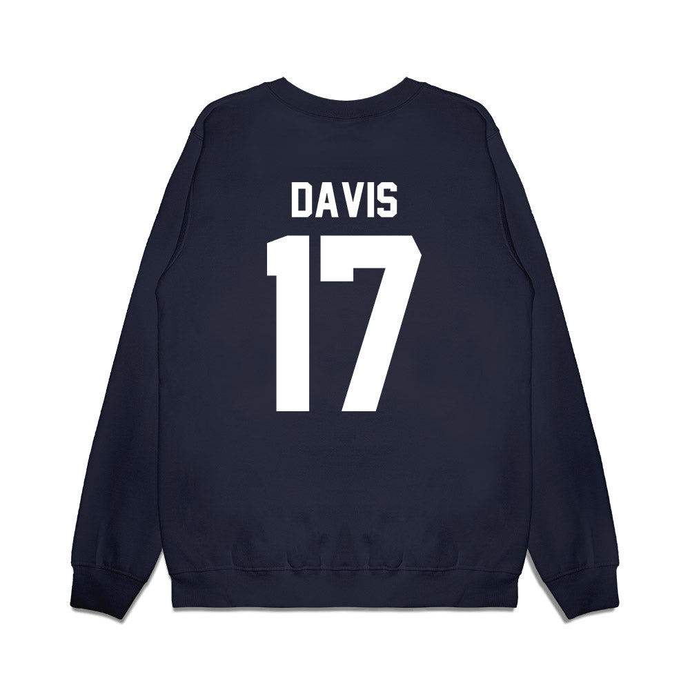 Liberty - NCAA Football : Jayden Davis - Vintage Helmet Premium Crewneck Sweatshirt-1