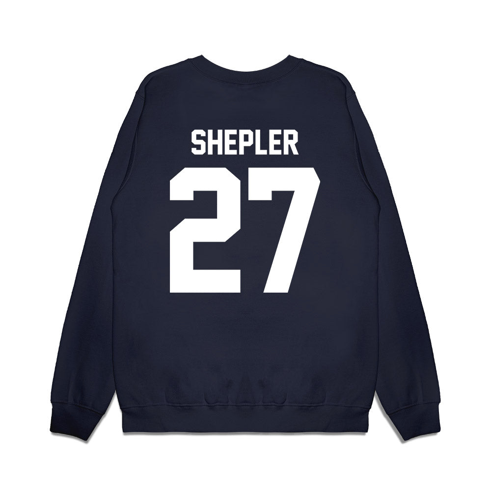 Liberty - NCAA Football : Clayton Shepler - Vintage Helmet Premium Crewneck Sweatshirt-1