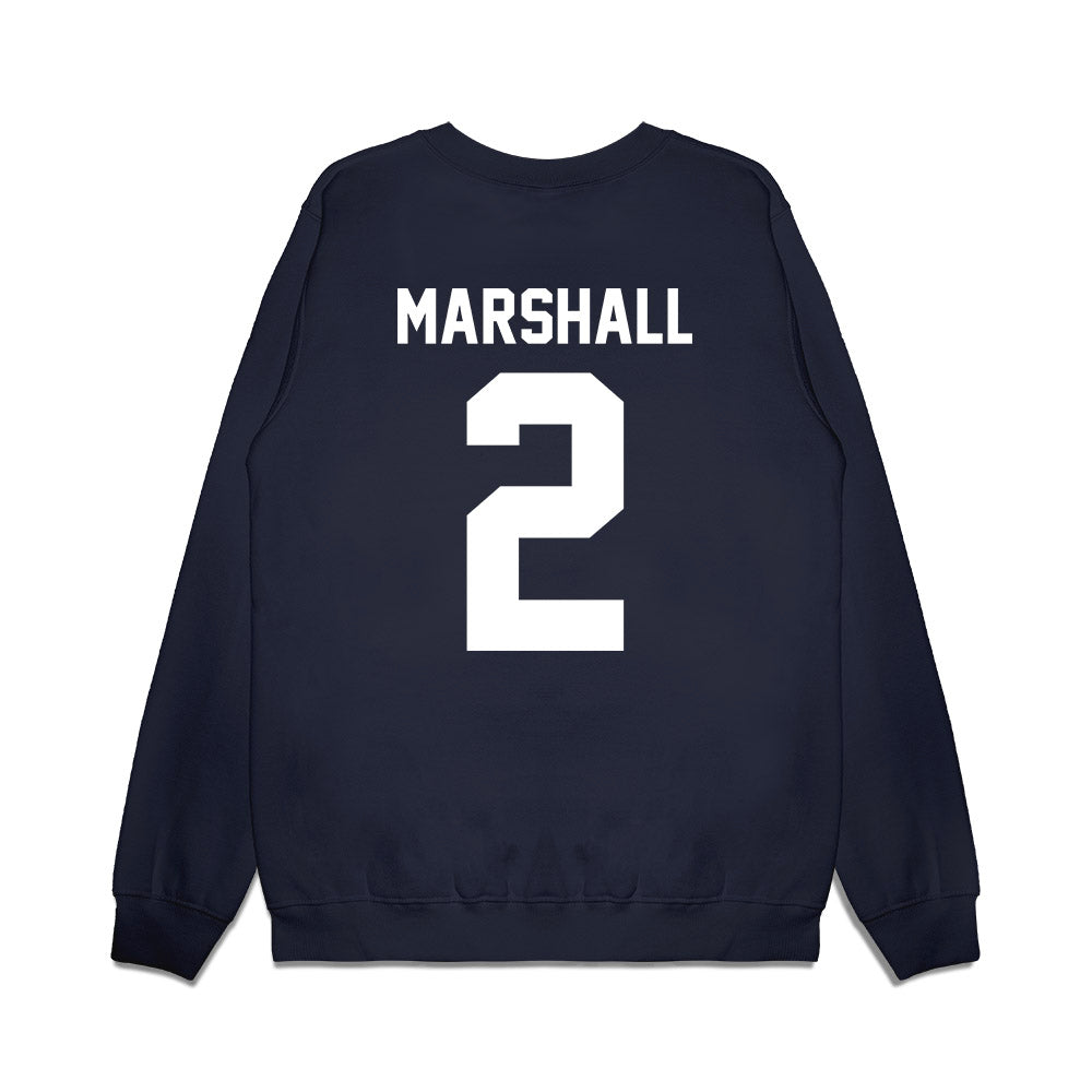 Liberty - NCAA Football : Jiquavious Marshall - Vintage Helmet Premium Crewneck Sweatshirt-1