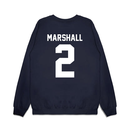 Liberty - NCAA Football : Jiquavious Marshall - Vintage Helmet Premium Crewneck Sweatshirt-1
