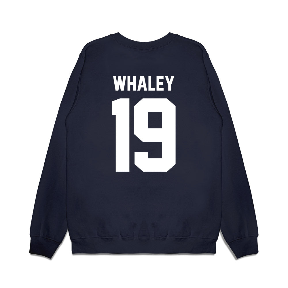 Liberty - NCAA Football : Jayden Whaley - Vintage Helmet Premium Crewneck Sweatshirt-1