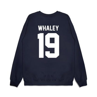 Liberty - NCAA Football : Jayden Whaley - Vintage Helmet Premium Crewneck Sweatshirt-1