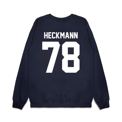 Liberty - NCAA Football : Blake Heckmann - Vintage Helmet Premium Crewneck Sweatshirt-1