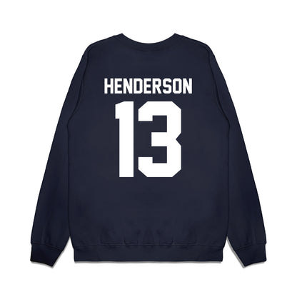 Liberty - NCAA Football : Jaylen Henderson - Vintage Helmet Premium Crewneck Sweatshirt-1