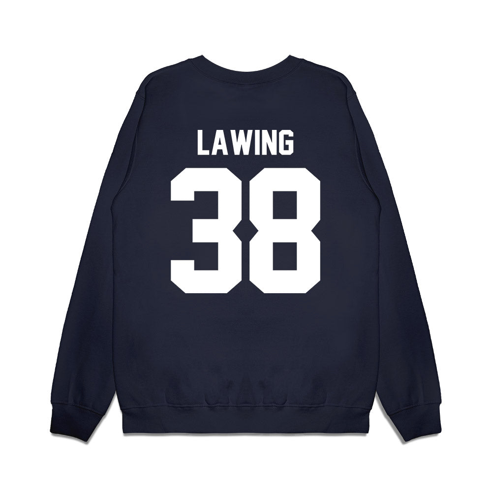 Liberty - NCAA Football : Tre Lawing - Vintage Helmet Premium Crewneck Sweatshirt-1