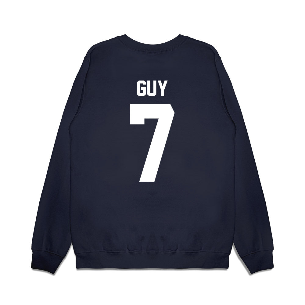 Liberty - NCAA Football : Izaiah Guy - Vintage Helmet Premium Crewneck Sweatshirt-1