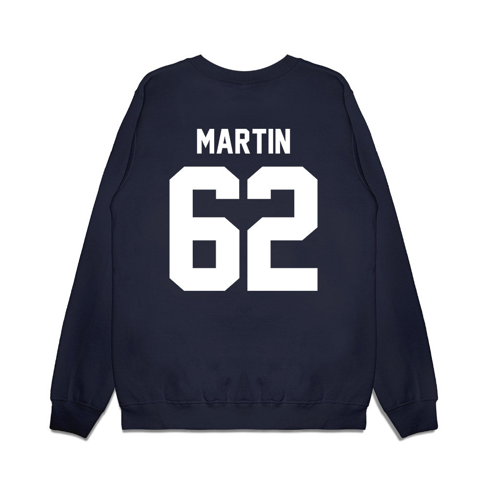 Liberty - NCAA Football : Blake Martin - Vintage Helmet Premium Crewneck Sweatshirt-1