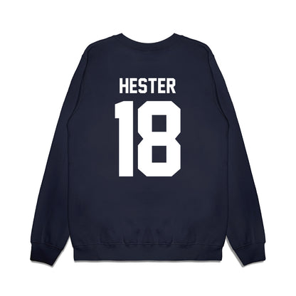 Liberty - NCAA Football : Aaron Hester - Vintage Helmet Premium Crewneck Sweatshirt-1