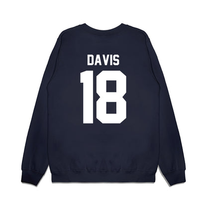 Liberty - NCAA Football : Jachin Davis - Vintage Helmet Premium Crewneck Sweatshirt-1