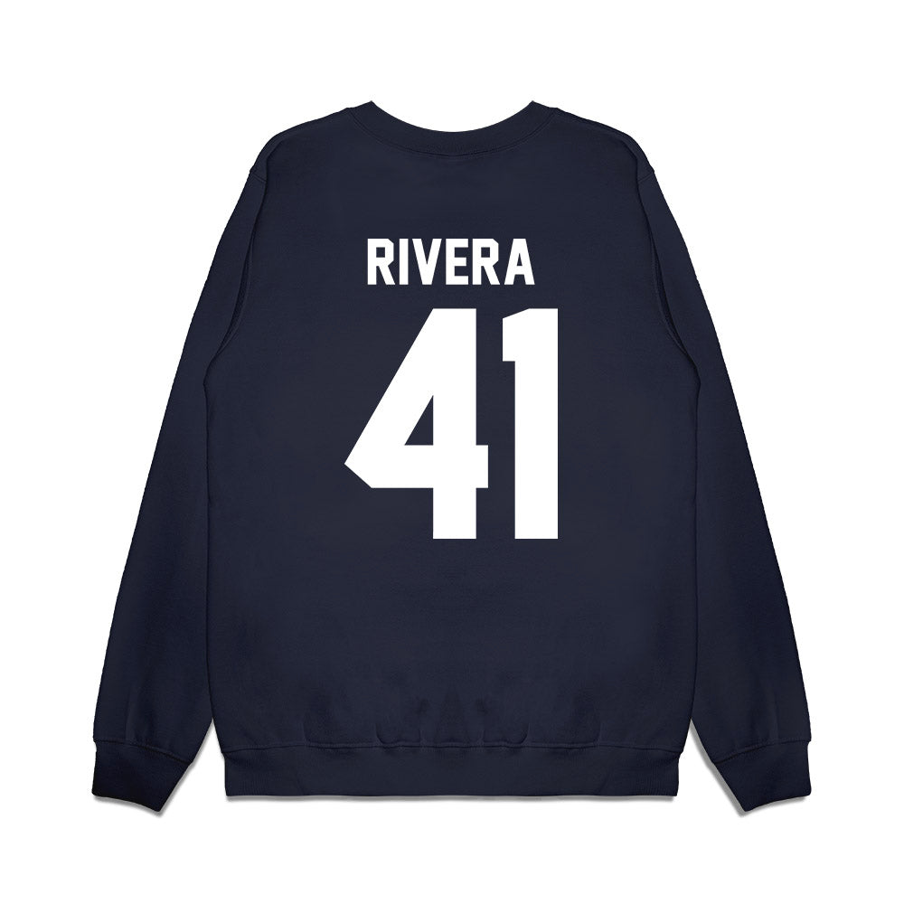 Liberty - NCAA Football : Greg Rivera - Vintage Helmet Premium Crewneck Sweatshirt-1