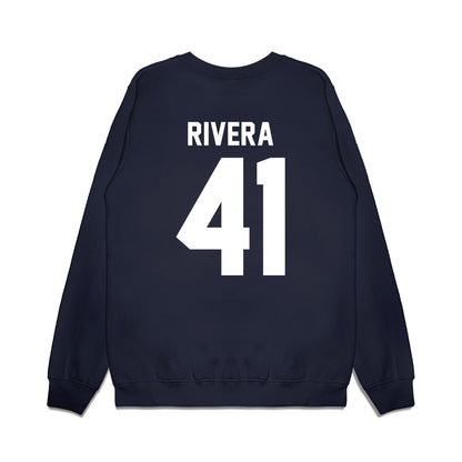 Liberty - NCAA Football : Greg Rivera - Vintage Helmet Premium Crewneck Sweatshirt-1