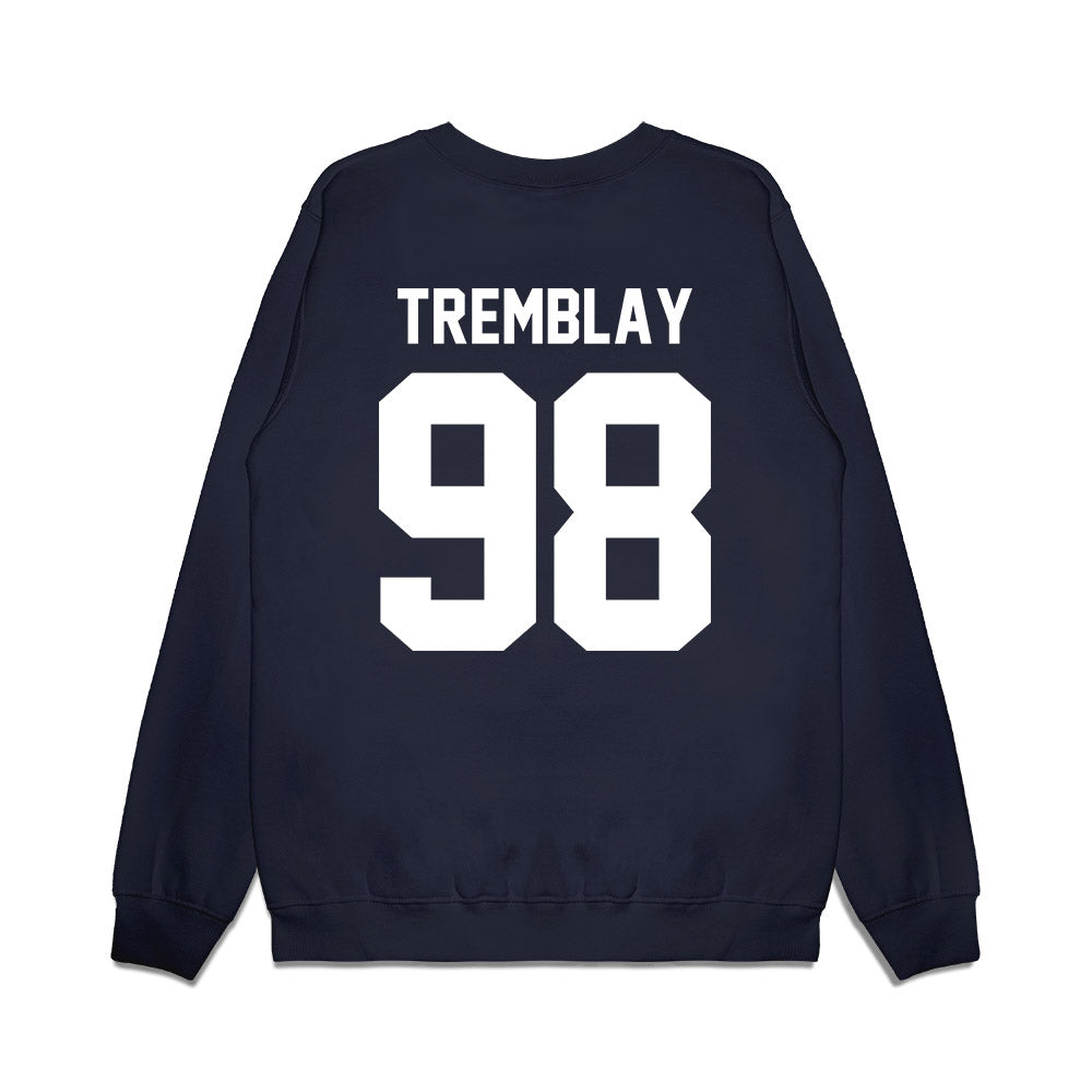 Liberty - NCAA Football : Austin Tremblay - Vintage Helmet Premium Crewneck Sweatshirt-1
