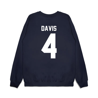 Liberty - NCAA Football : Kam Davis - Vintage Helmet Premium Crewneck Sweatshirt-1