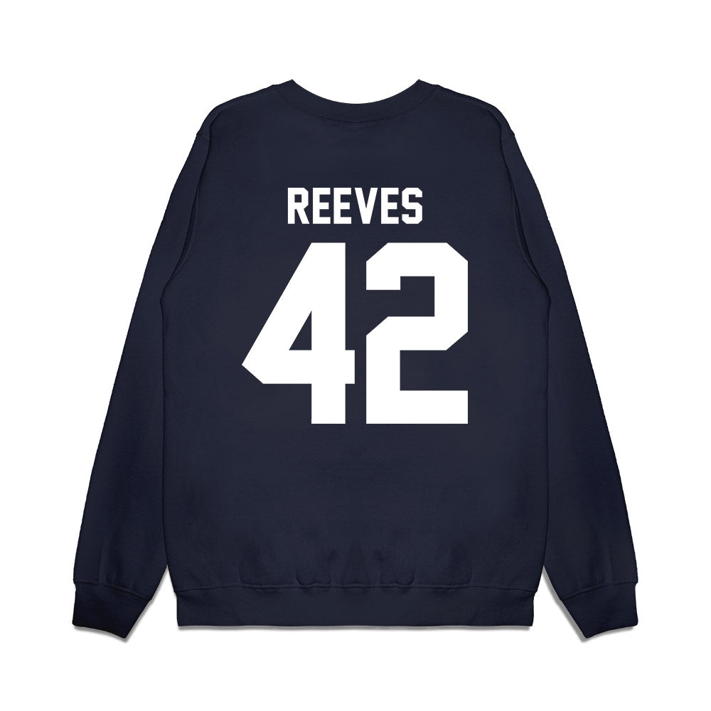 Liberty - NCAA Football : Chase Reeves - Vintage Helmet Premium Crewneck Sweatshirt-1