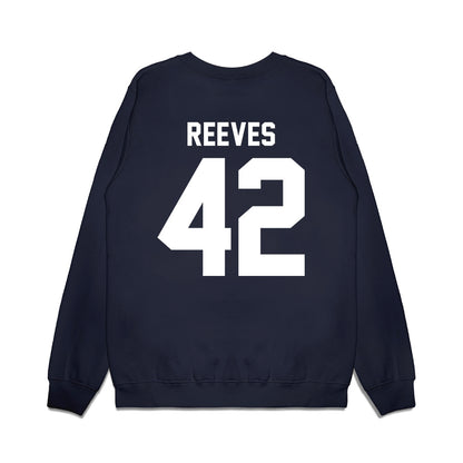 Liberty - NCAA Football : Chase Reeves - Vintage Helmet Premium Crewneck Sweatshirt-1