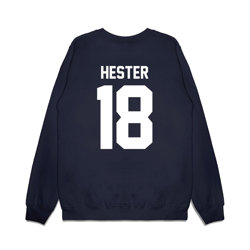 Liberty - NCAA Football : Aaron Hester - Vintage Helmet Premium Crewneck Sweatshirt-1