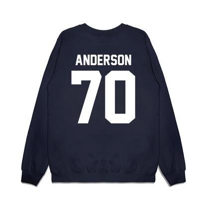 Liberty - NCAA Football : Austin Anderson - Vintage Helmet Premium Crewneck Sweatshirt-1