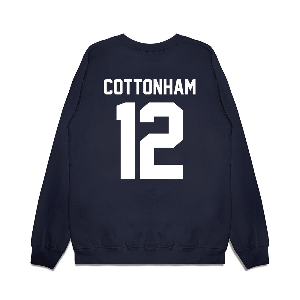 Liberty - NCAA Football : Prince Cottonham - Vintage Helmet Premium Crewneck Sweatshirt-1