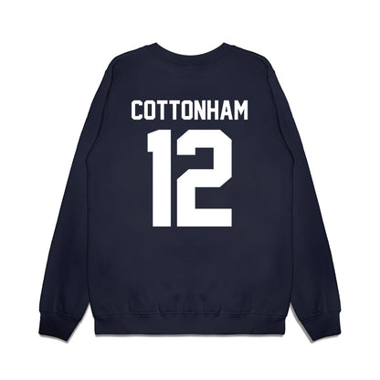 Liberty - NCAA Football : Prince Cottonham - Vintage Helmet Premium Crewneck Sweatshirt-1