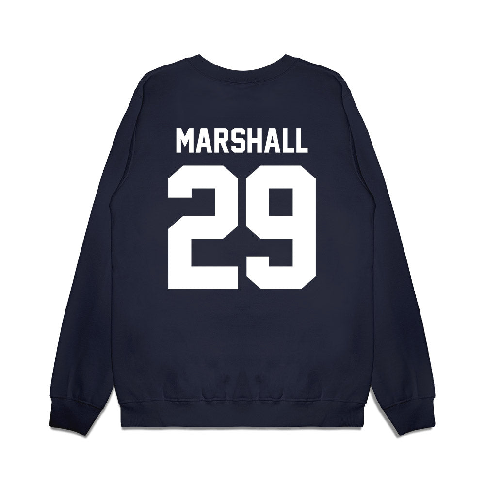 Liberty - NCAA Football : Justin Marshall - Vintage Helmet Premium Crewneck Sweatshirt-1
