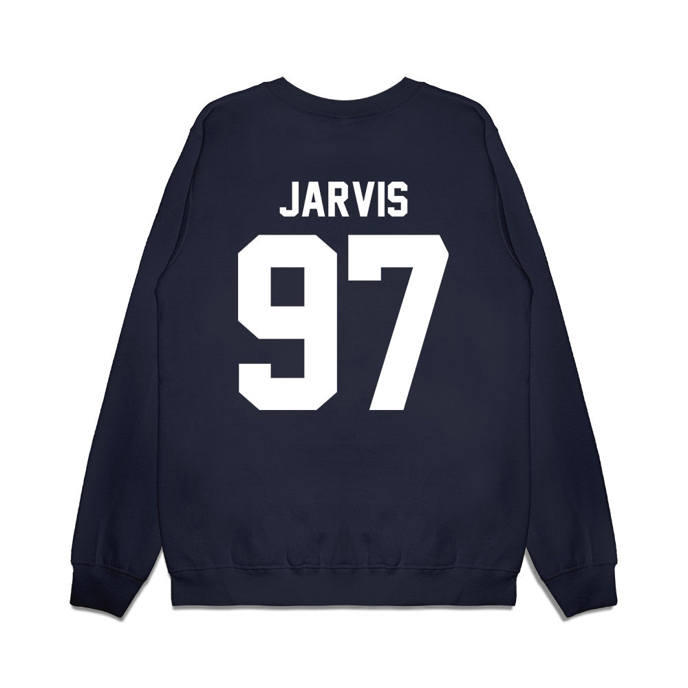 Liberty - NCAA Football : Mike Jarvis - Vintage Helmet Premium Crewneck Sweatshirt-1